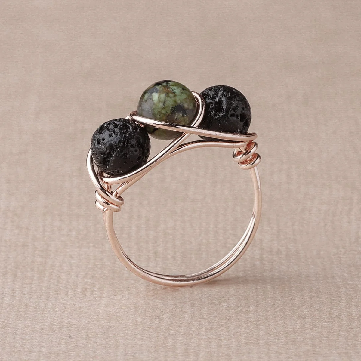 African Turquoise Diffuser Ring - Image 3