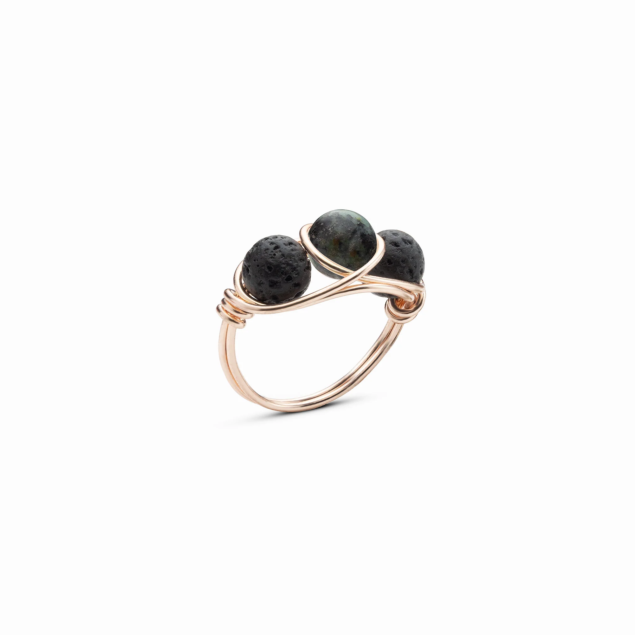 African Turquoise Diffuser Ring - Image 7